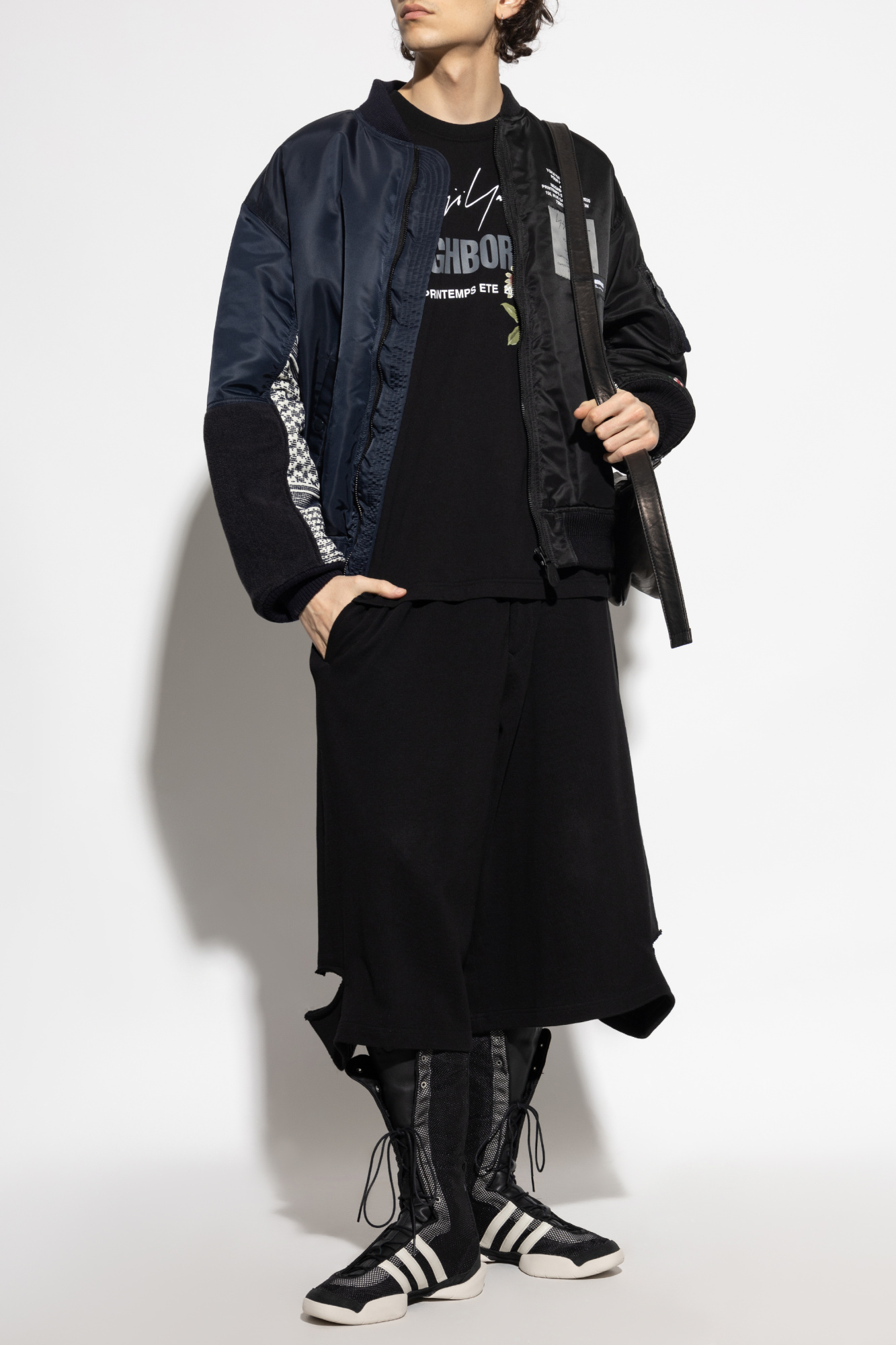 Black T-shirt with print Yohji Yamamoto - Vitkac AS